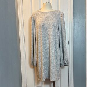 Nine West Gray Long Sleeve Dress